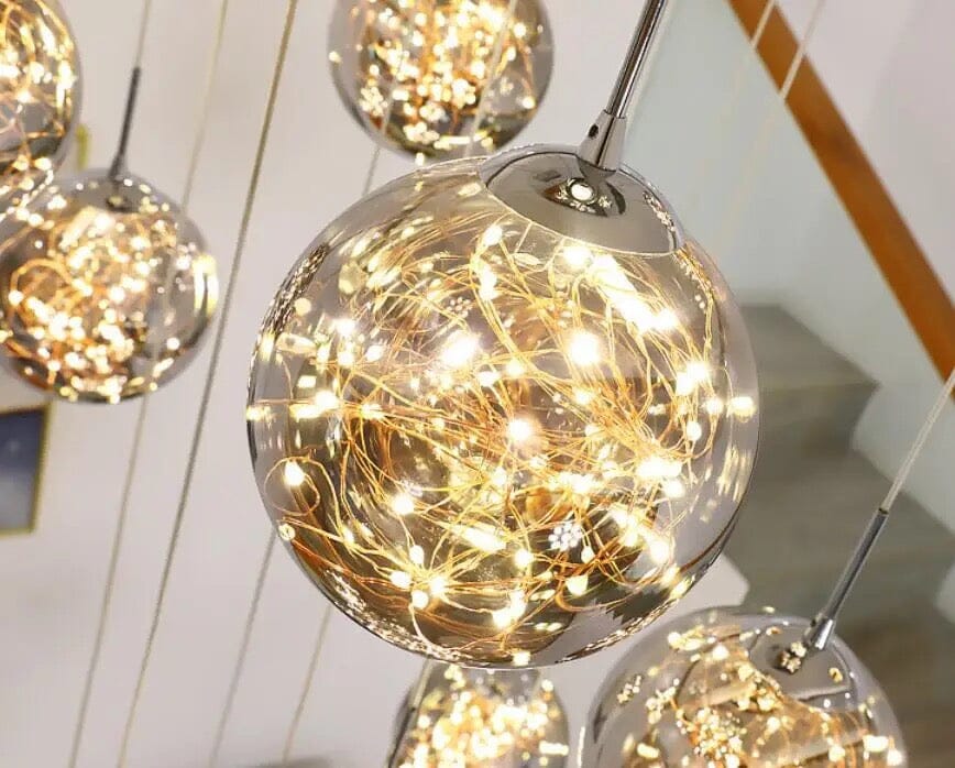 Bella Glass Ball Chandelier Pendant