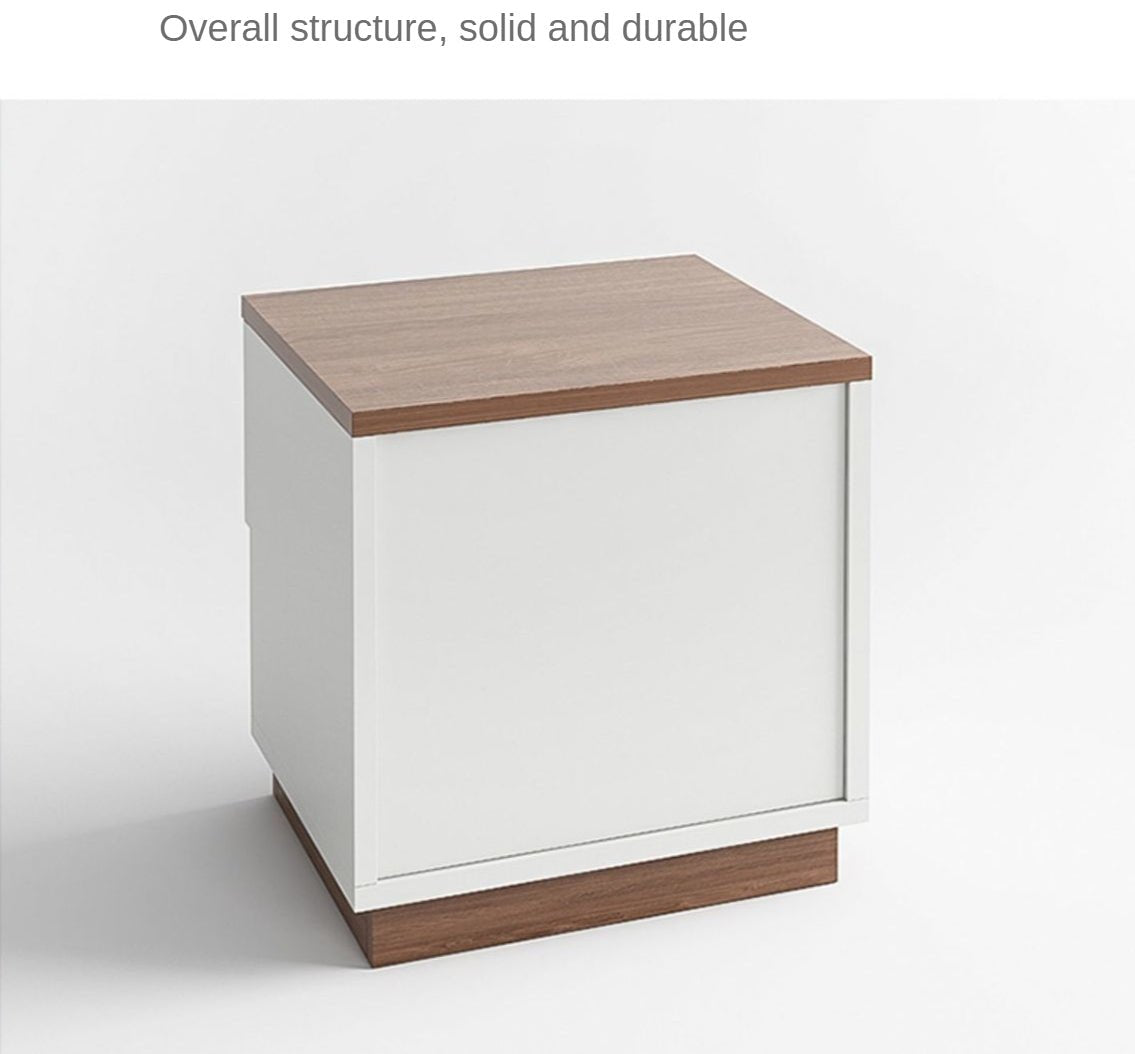 Modern Light Luxury Nightstand made of Wood For Bedroom