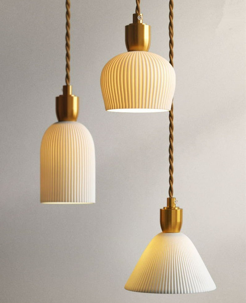 Modern White Ceramic Pendant Lights