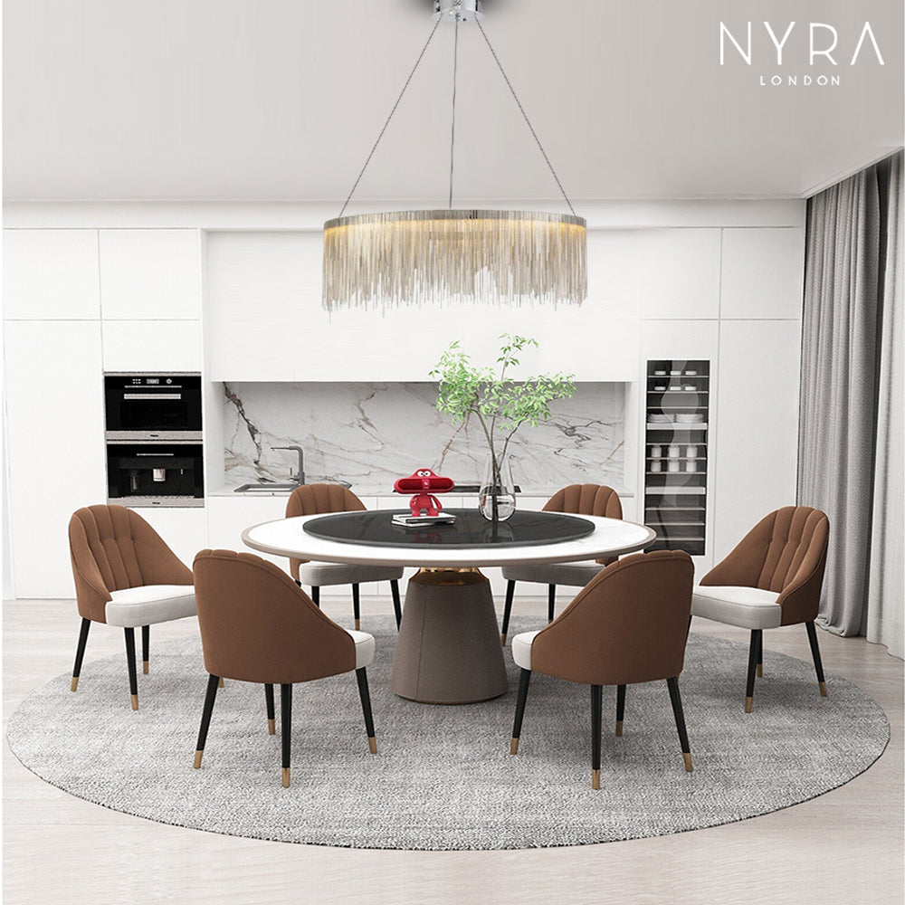 Nyra Round Tassel Chandelier Light