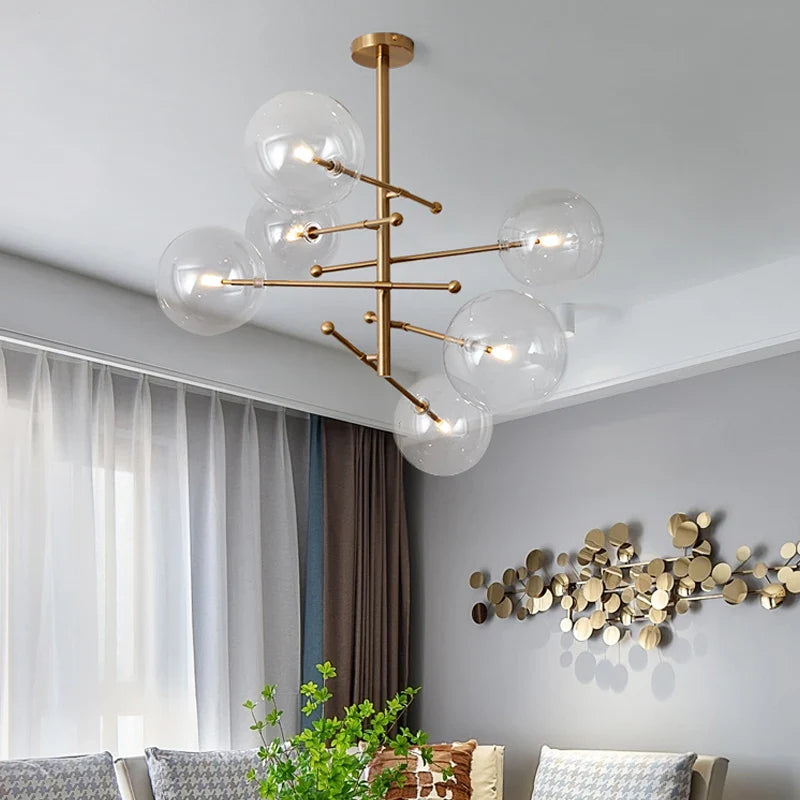 Baker Glass Chandelier