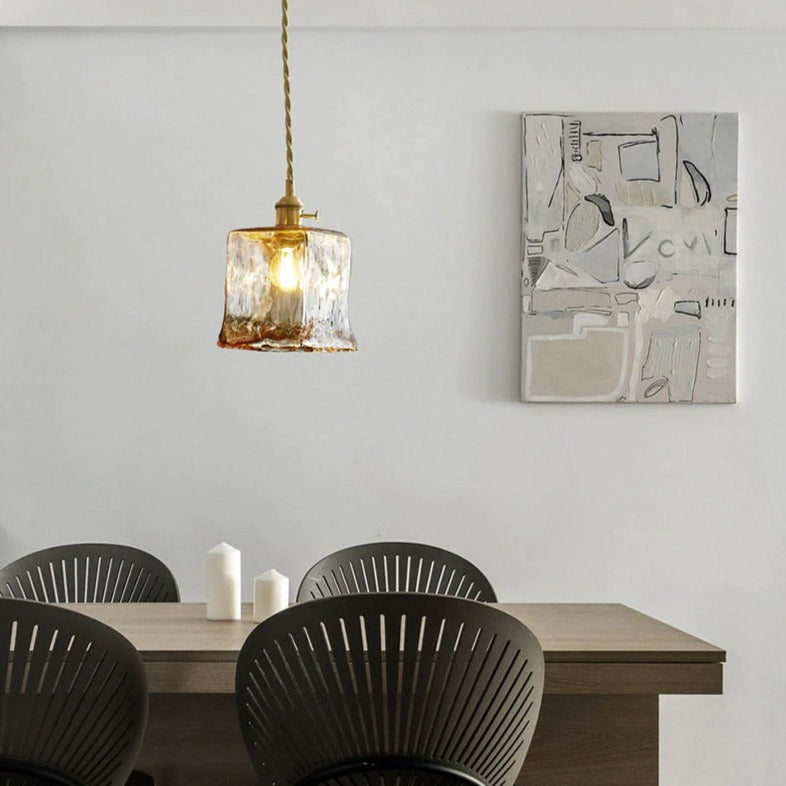 Vintage Hand-Blown Glass Pendant Lights