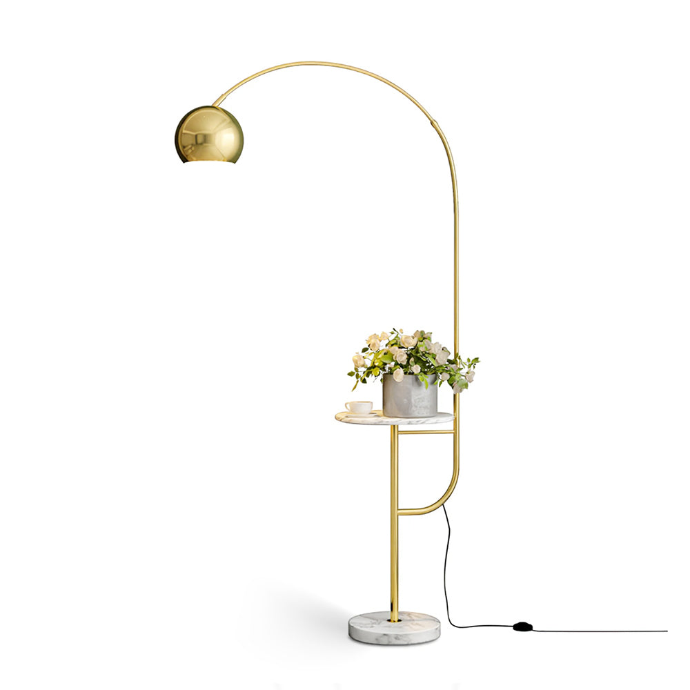 Arc Drawer Floor Lamp