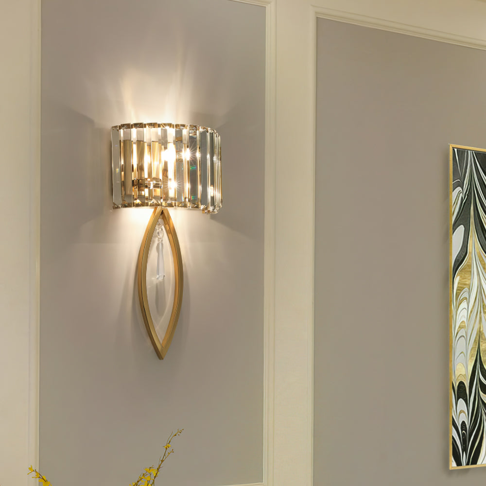 Arc Prismatic Crystal Wall Lamp