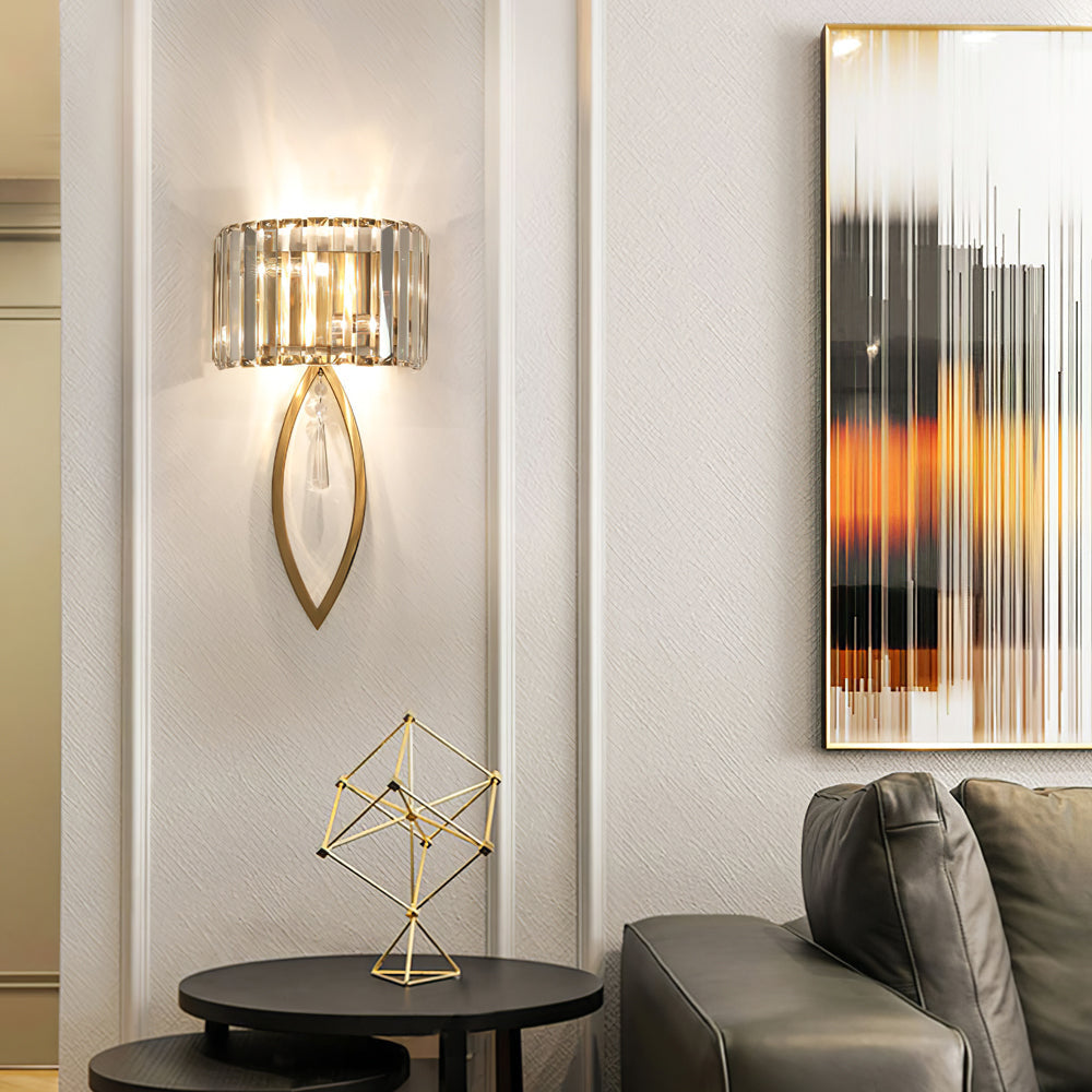 Arc Prismatic Crystal Wall Lamp