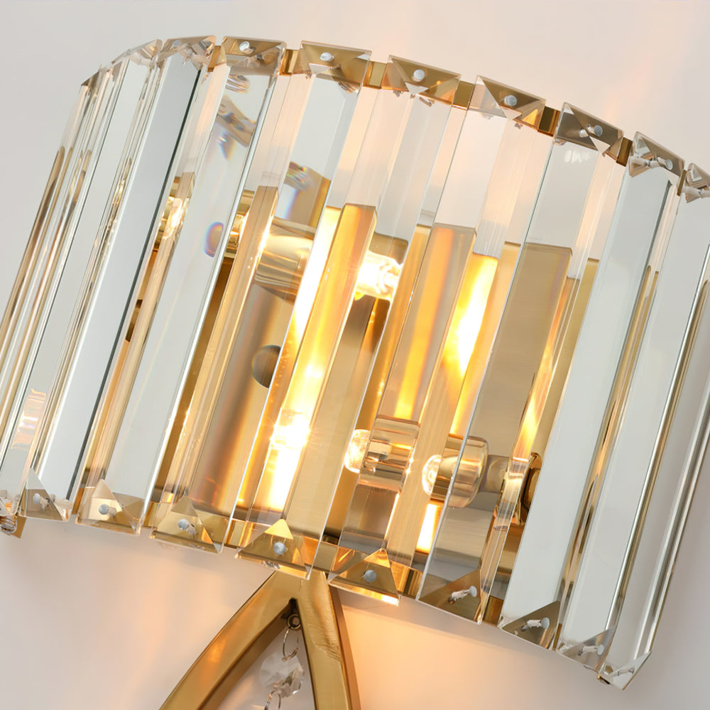 Arc Prismatic Crystal Wall Lamp