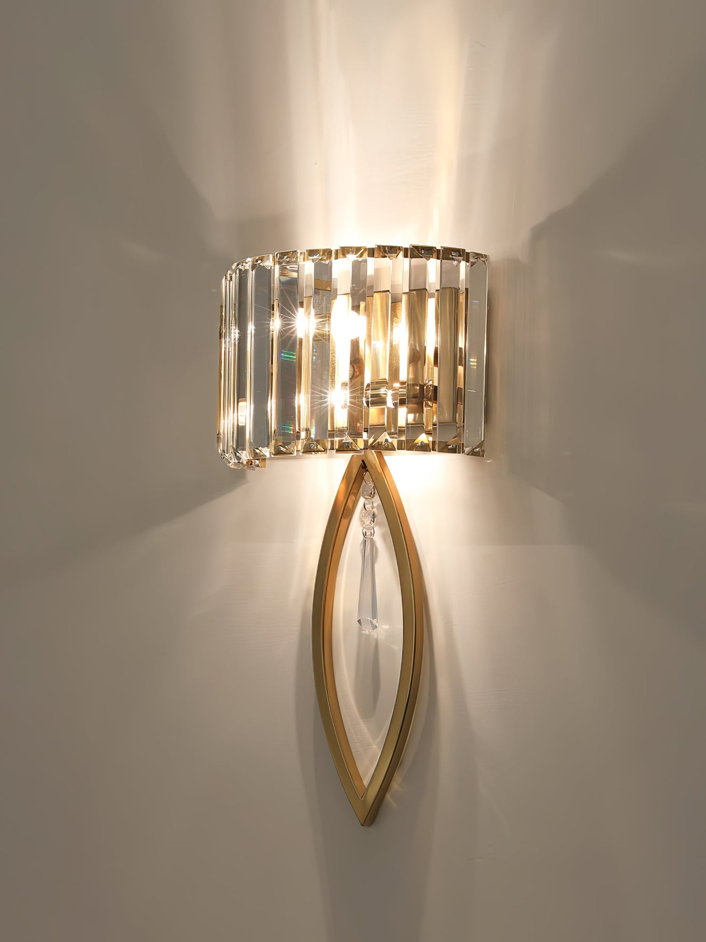 Arc Prismatic Crystal Wall Lamp