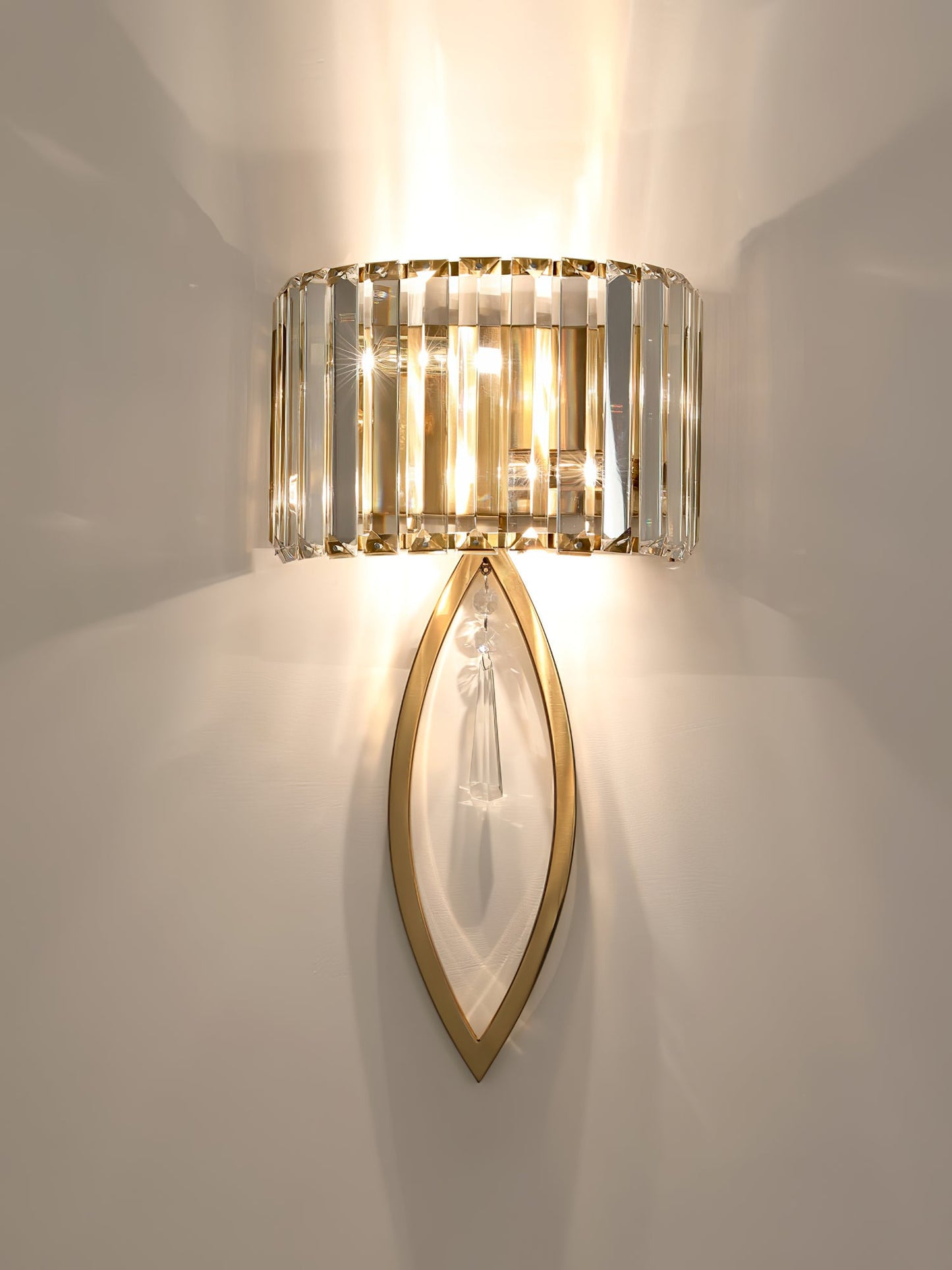 Arc Prismatic Crystal Wall Lamp