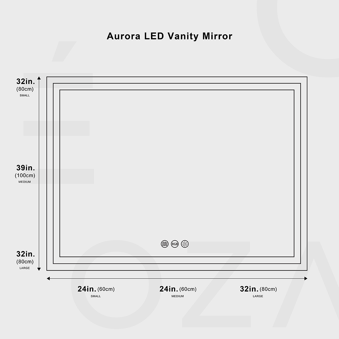 Aurora LED Vanity Mirror