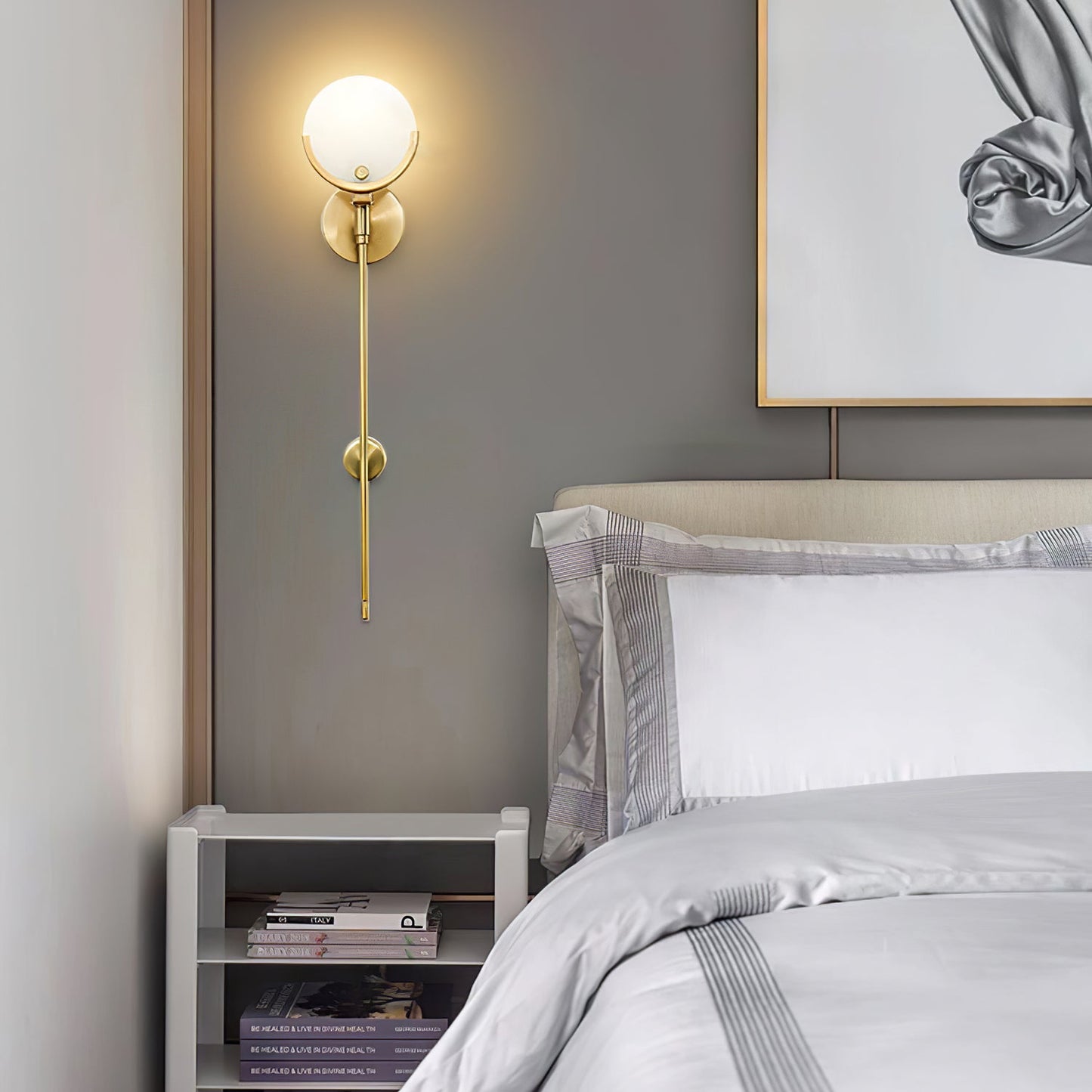 Ava Brass Wall Lamp