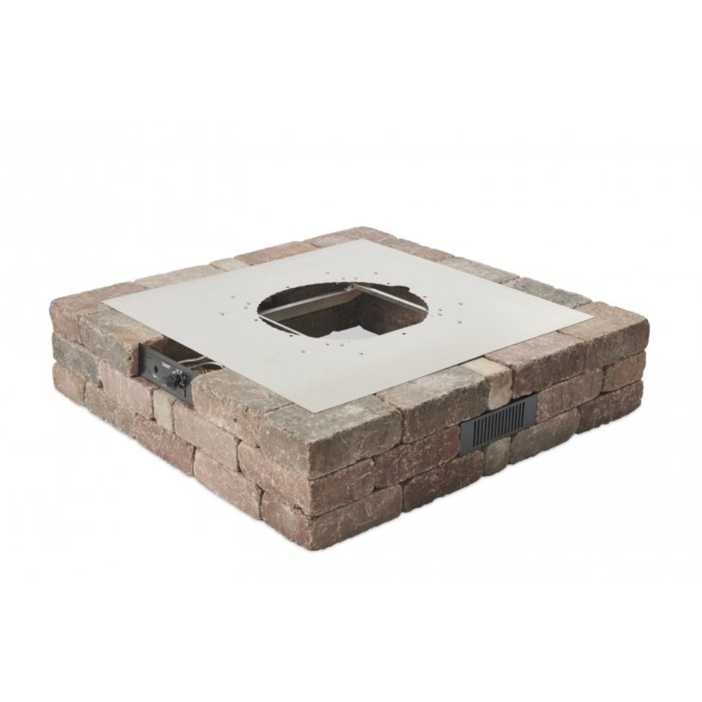 The Outdoor Greatroom Company Bronson Block Square Gas Fire Pit Kit (BRON5151-K)