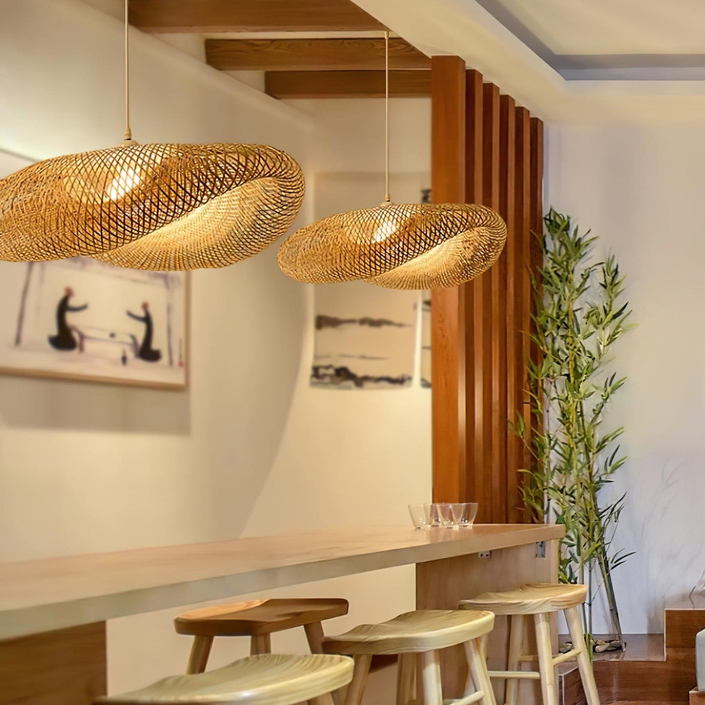 Bamboo Weaving Pendant Lamp