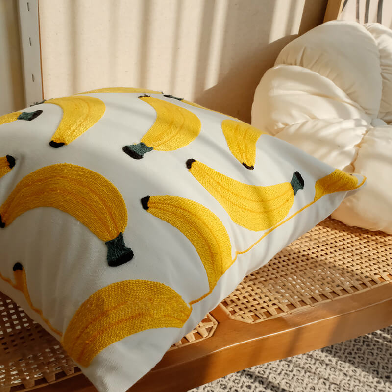 Banana Throw Pillow Cover