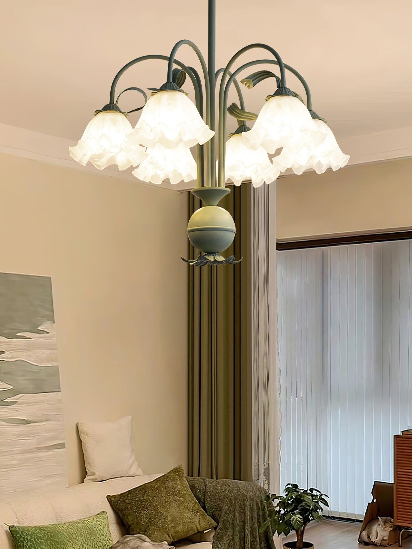 Bell Orchid Chandelier