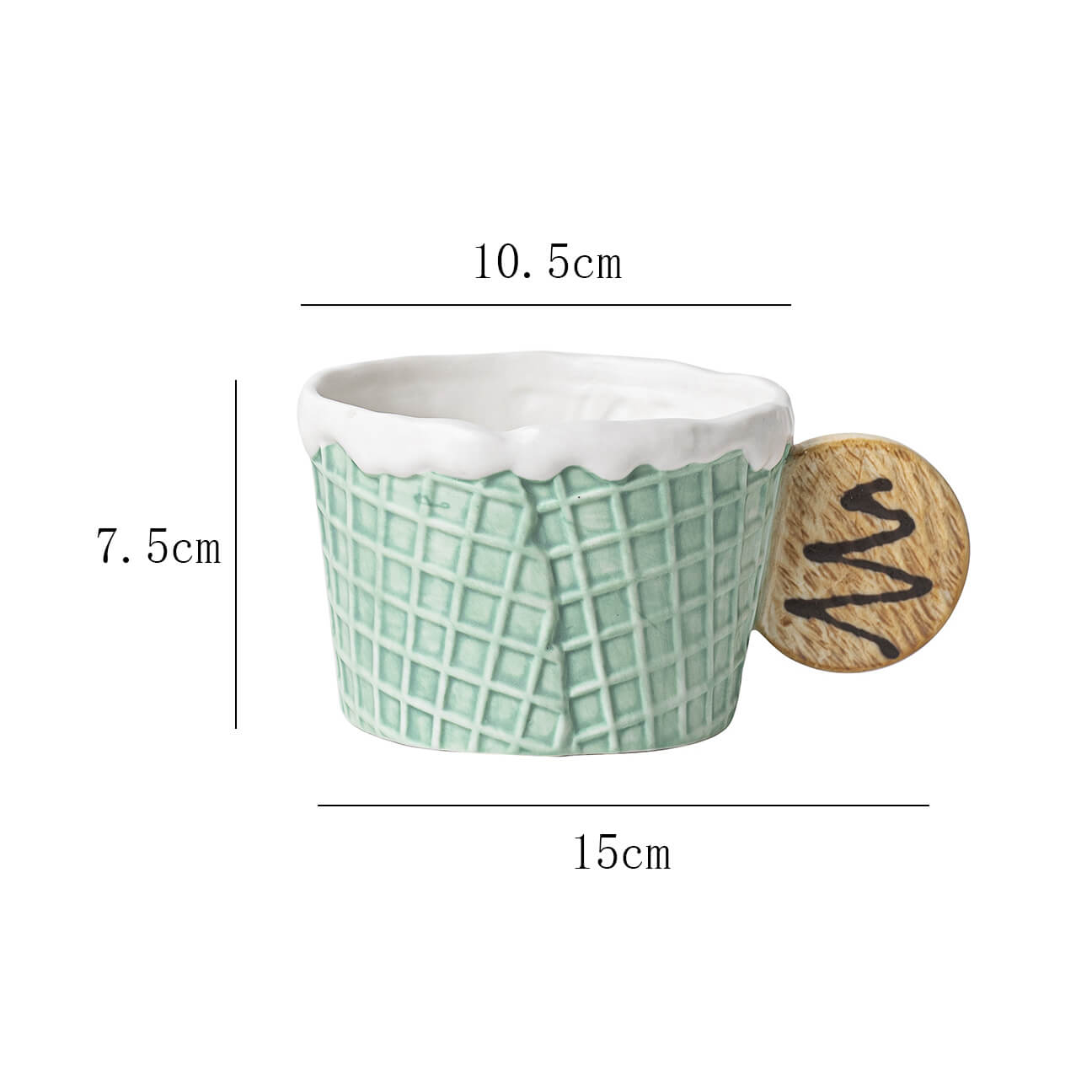 Biscuit Ceramic Cup and Saucer