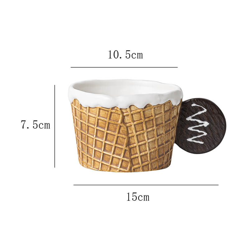 Biscuit Ceramic Cup and Saucer