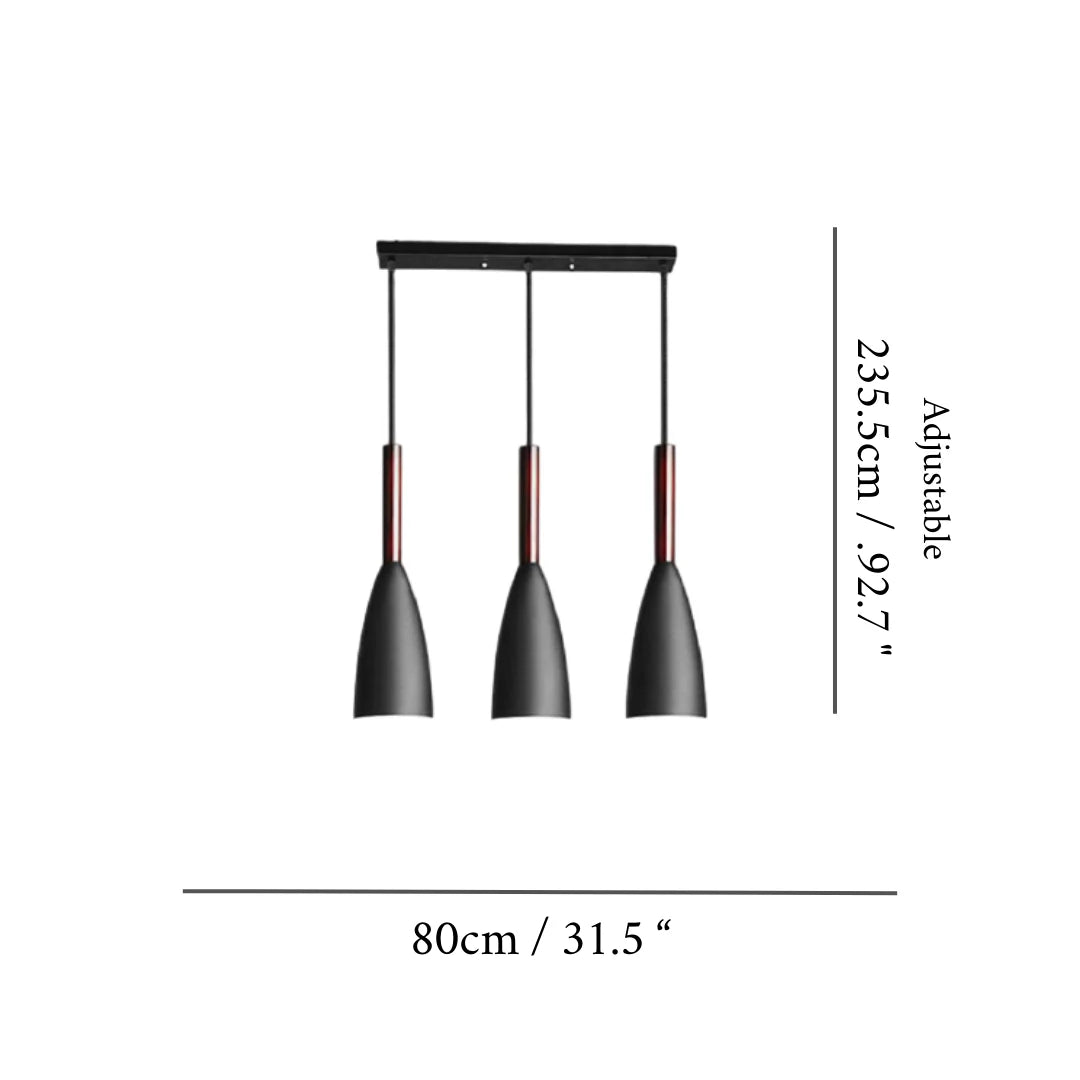 Venanson | Black/White Metal Pendant Lamp for Kitchen