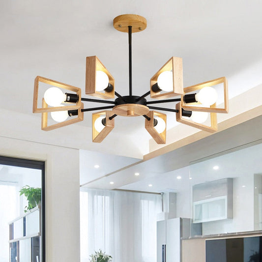 Windmill Wooden Pendant Light