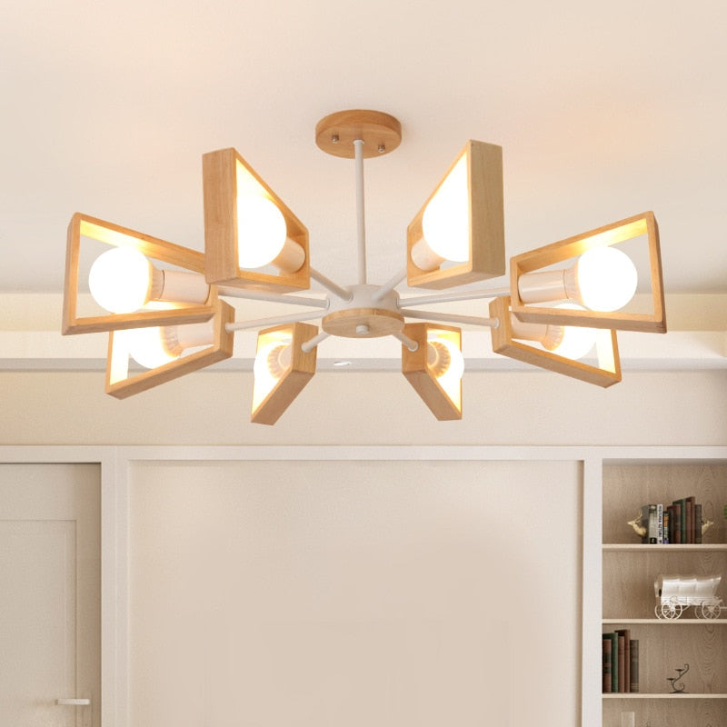 Windmill Wooden Pendant Light