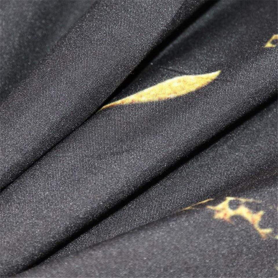 Black Marble Duvet Cover Set - Nordic Side - bed, bedding, best-selling, bis-hidden, duvet