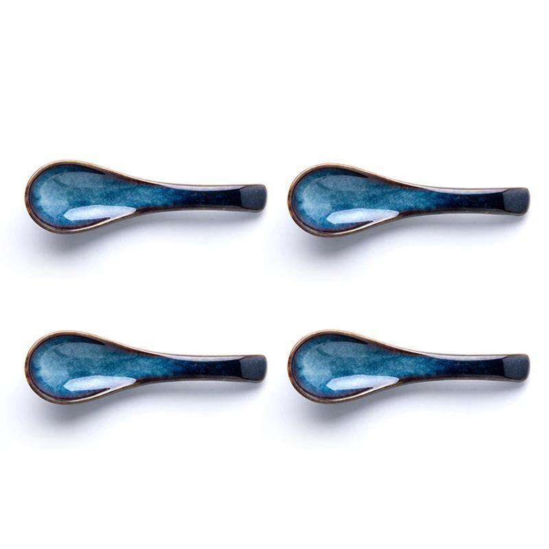 Klastiva™ Japanese Ceramic Spoons - Nordic Side - 