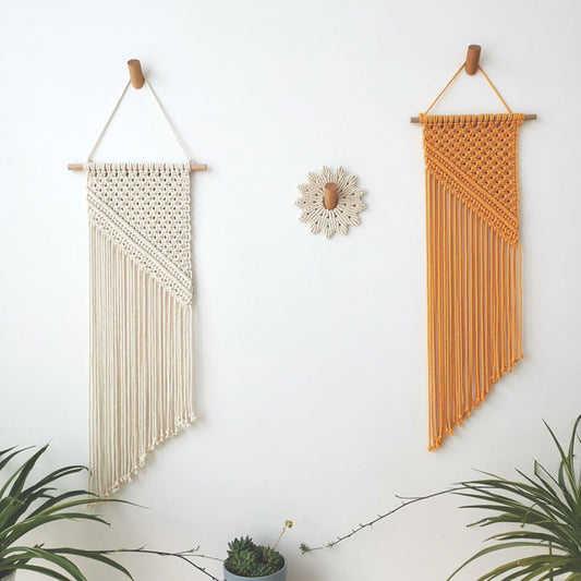 Boho Macrame Wall Hanging Tapestry - Nordic Side - 