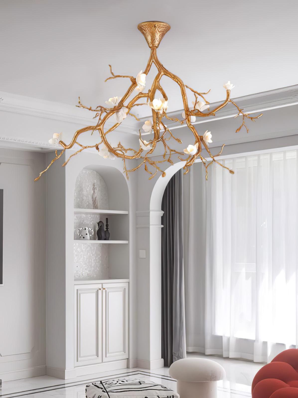 Tree Branches Flower Ceiling Lamp