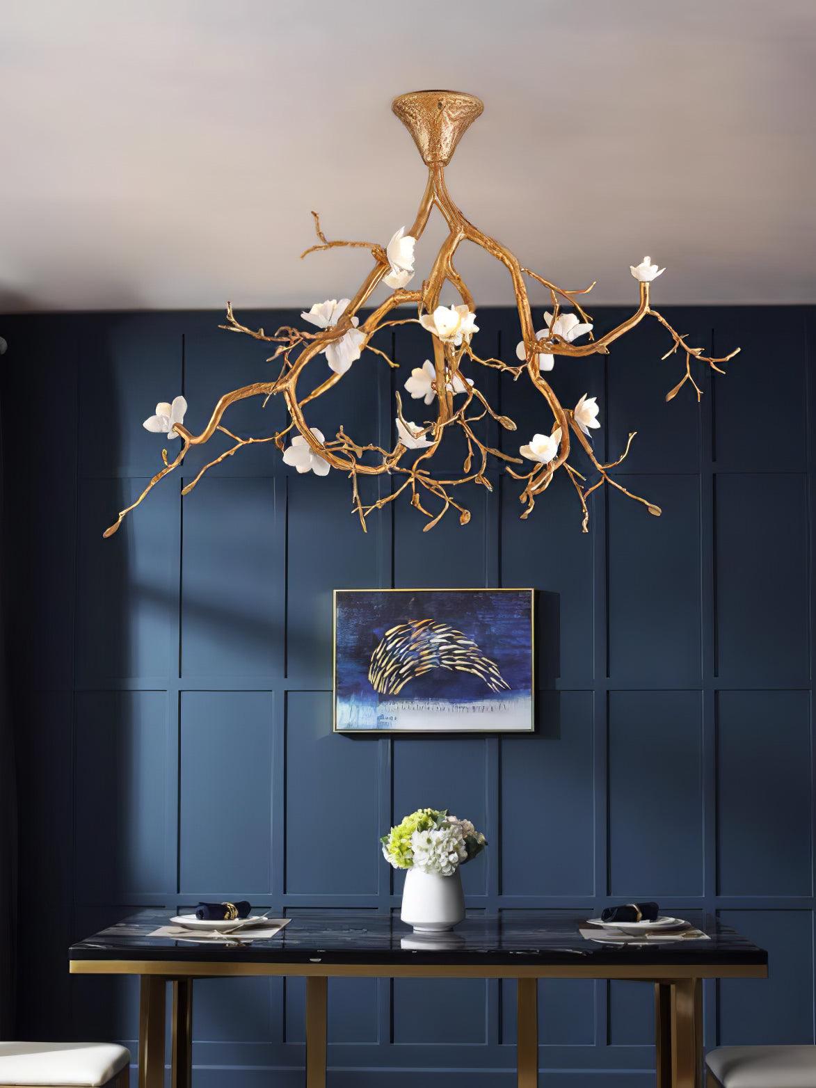 Tree Branches Flower Ceiling Lamp