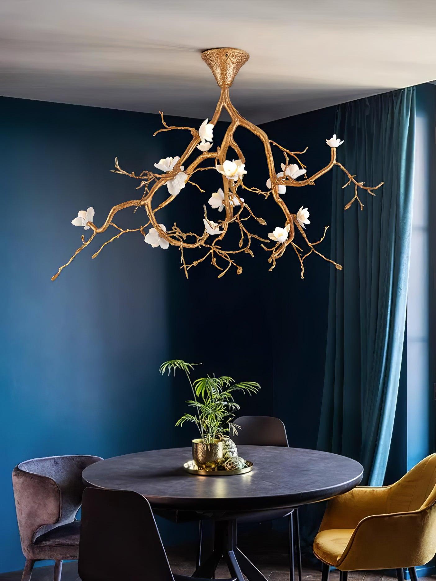 Tree Branches Flower Ceiling Lamp