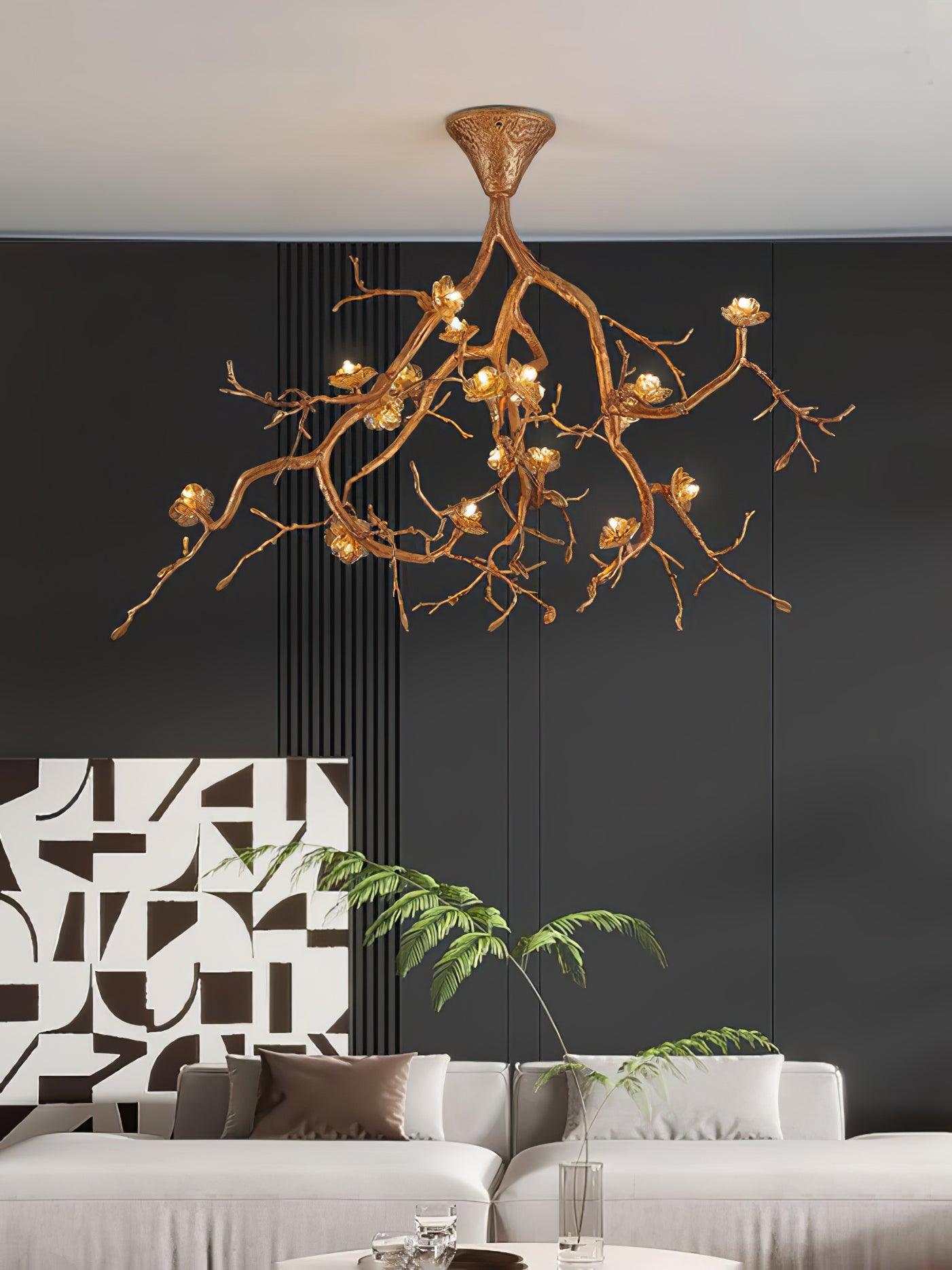 Tree Branches Flower Ceiling Lamp