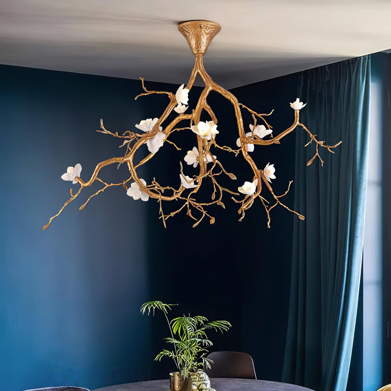 Tree Branches Flower Ceiling Lamp