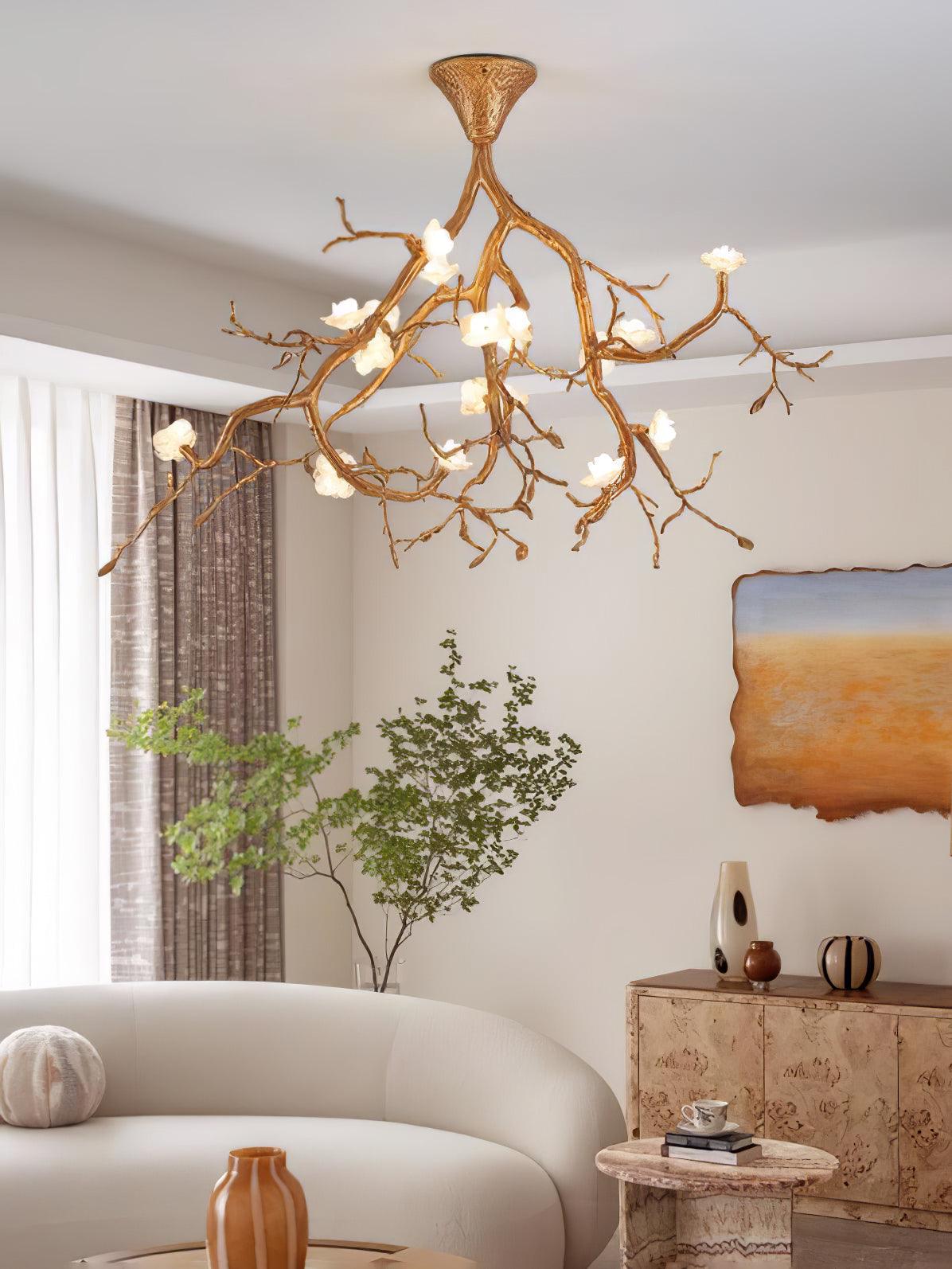 Tree Branches Flower Ceiling Lamp