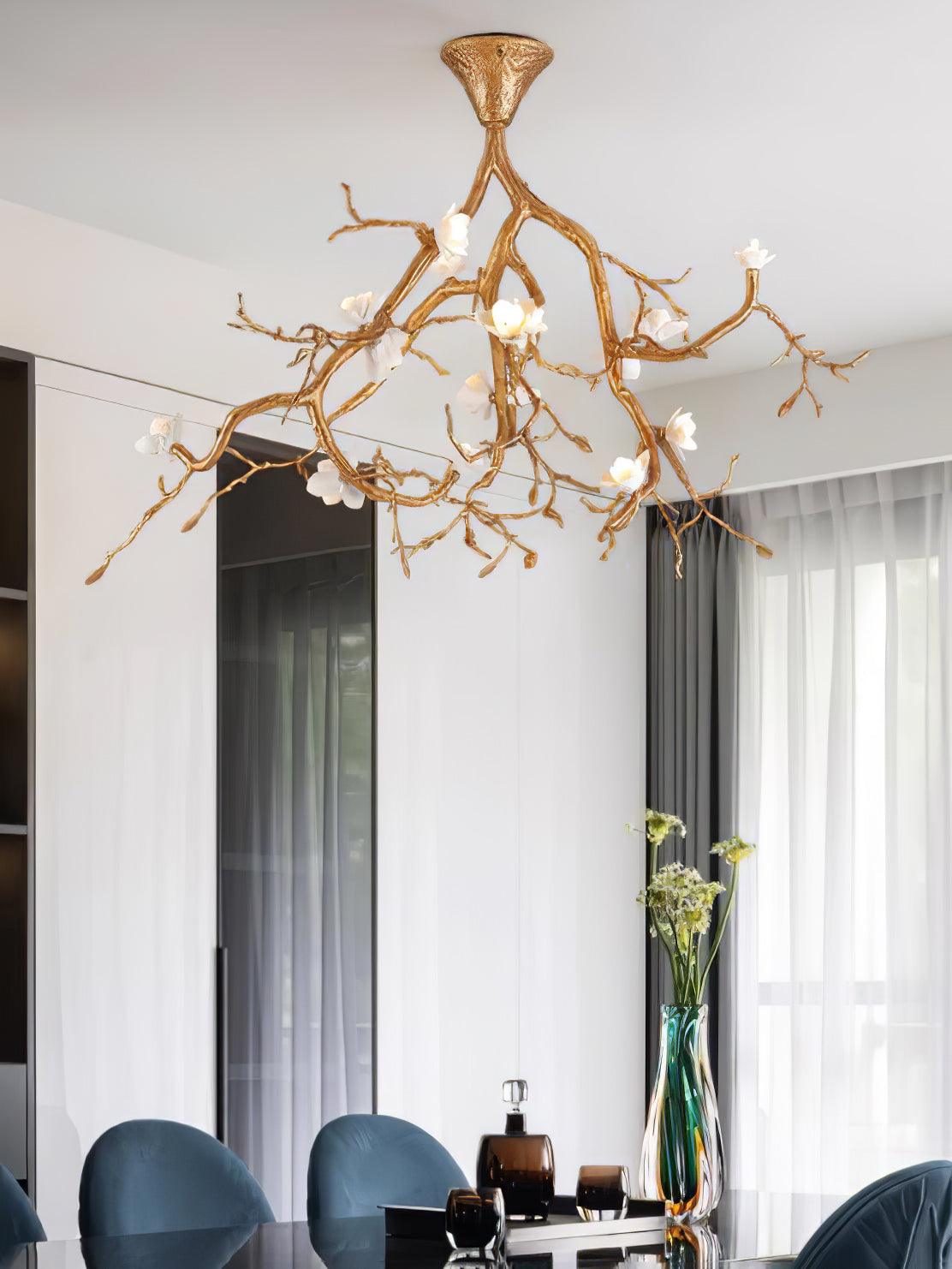 Tree Branches Flower Ceiling Lamp