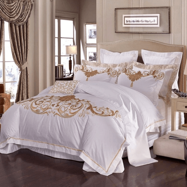 Brizia Luxury Egyptian Cotton Embroidery Duvet Cober Set - Nordic Side - amazing, archidaily, archilovers, architecture, architecturelovers, architectureporn, arcitecture, art, artist, beauti