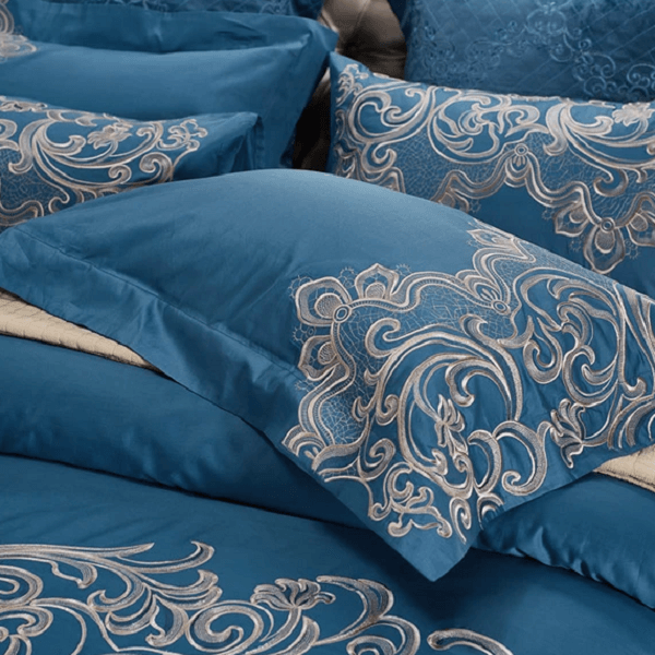 Brizia Luxury Egyptian Cotton Embroidery Duvet Cober Set - Nordic Side - amazing, archidaily, archilovers, architecture, architecturelovers, architectureporn, arcitecture, art, artist, beauti