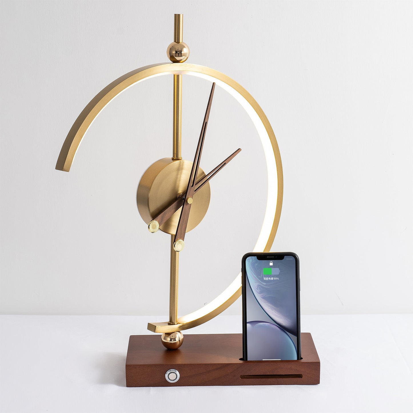 Minuit Stylish Table Clock Lamp