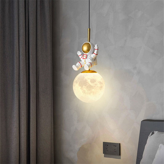 Astronaut On The Moon Ceiling Light