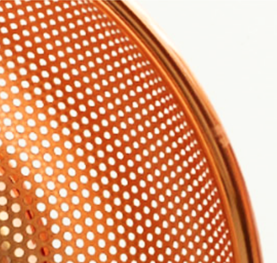 Rose Gold Round Deep Colander - Nordic Side - 