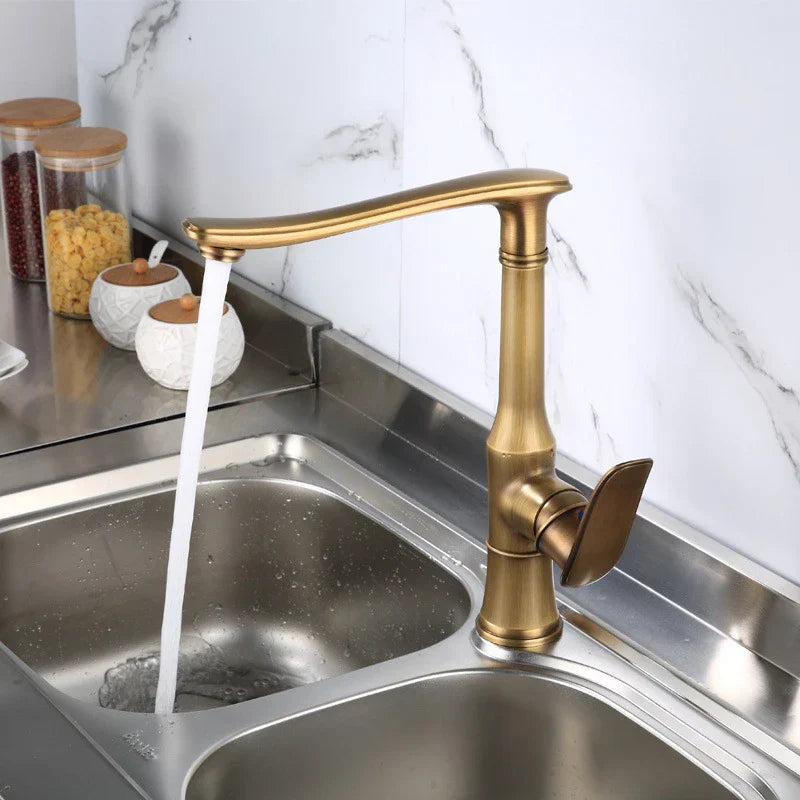 Aries - Retro Brass Kitchen Faucet