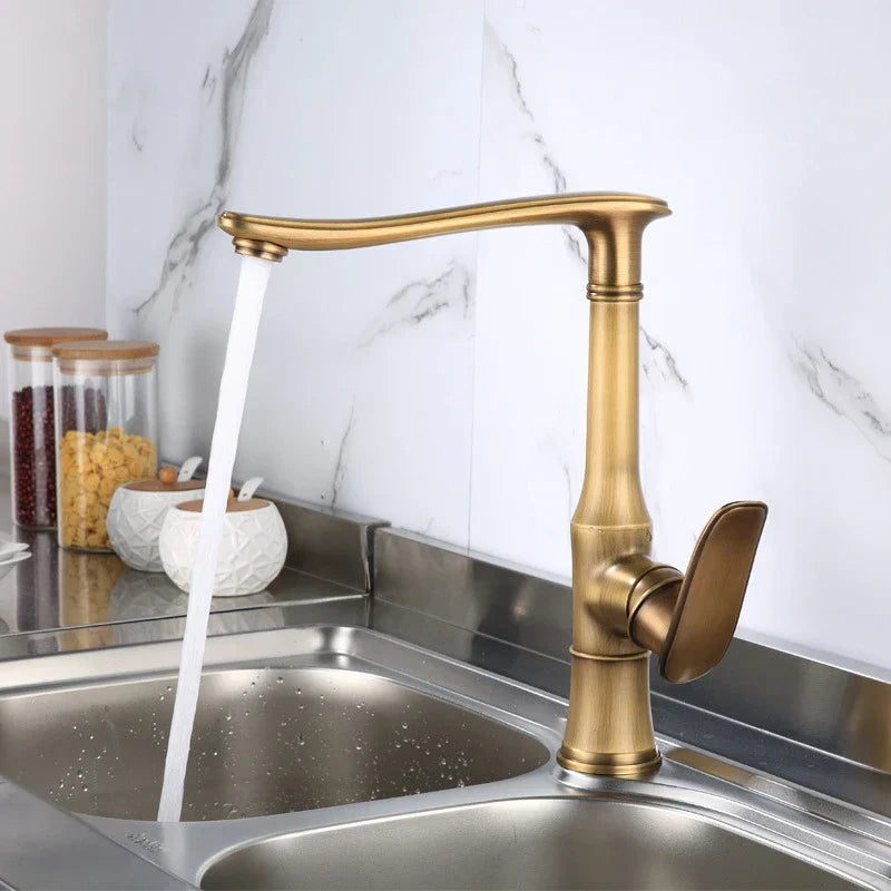 Aries - Retro Brass Kitchen Faucet