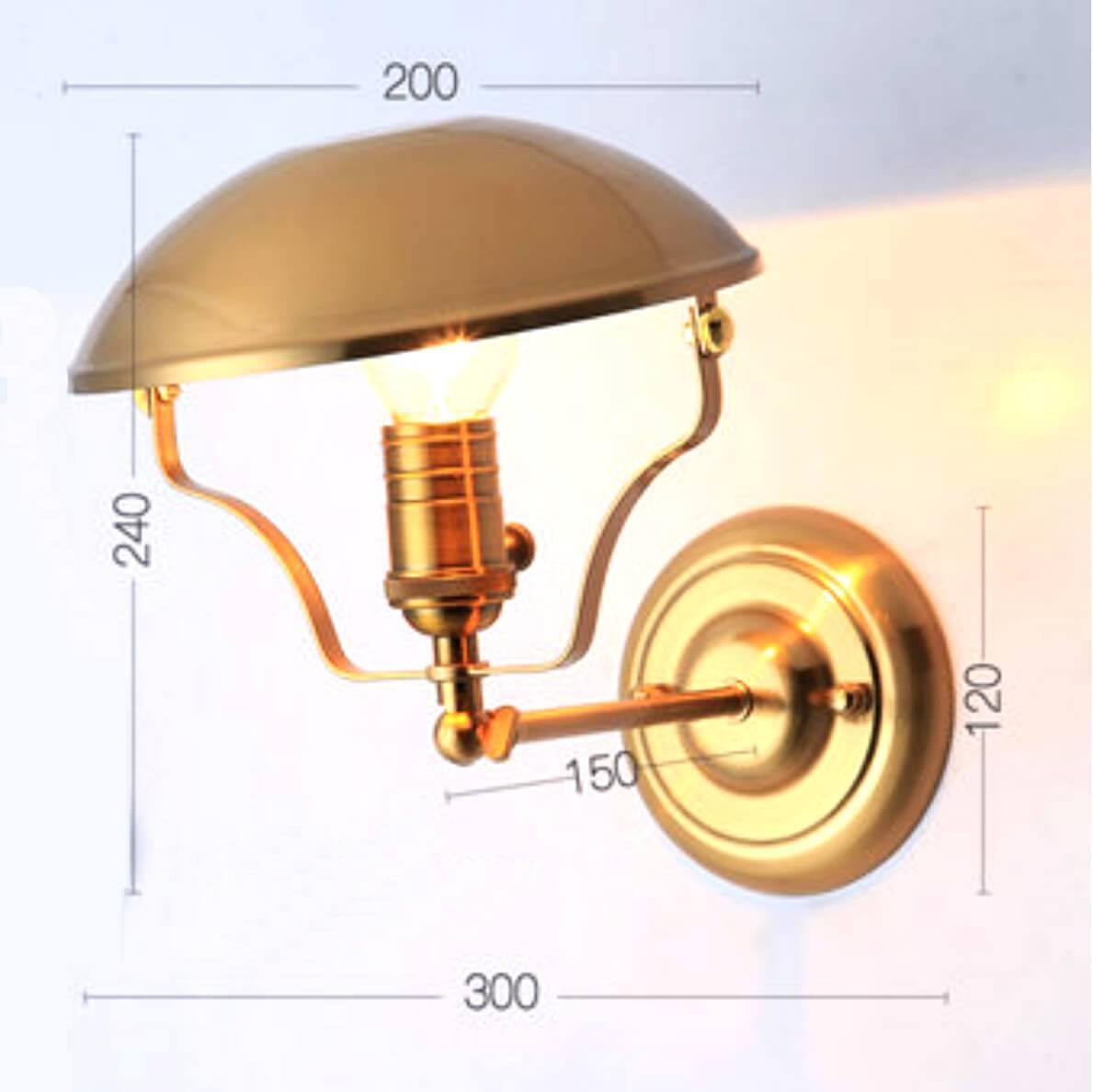 Copper Antique Wall Lamp - Nordic Side - 