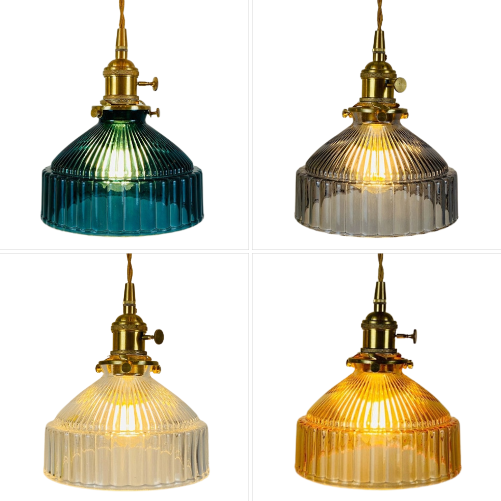 Monroe - Rustic Colorful Glass Pendant Lights