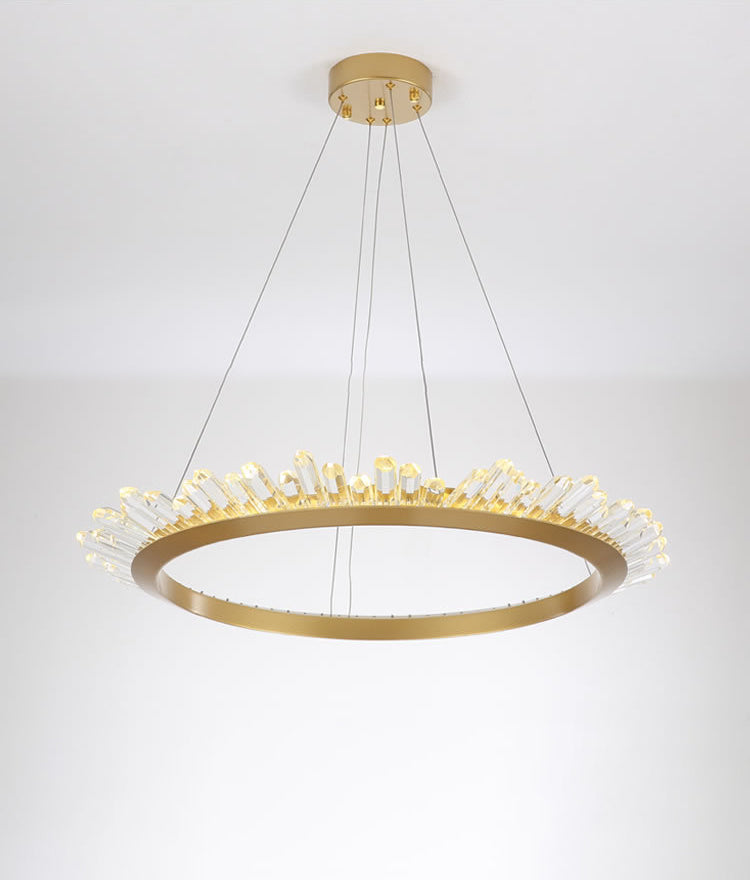 Modern Crystal Polygonal Chandelier