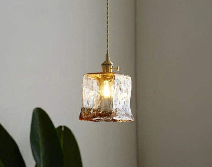 Vintage Hand-Blown Glass Pendant Lights