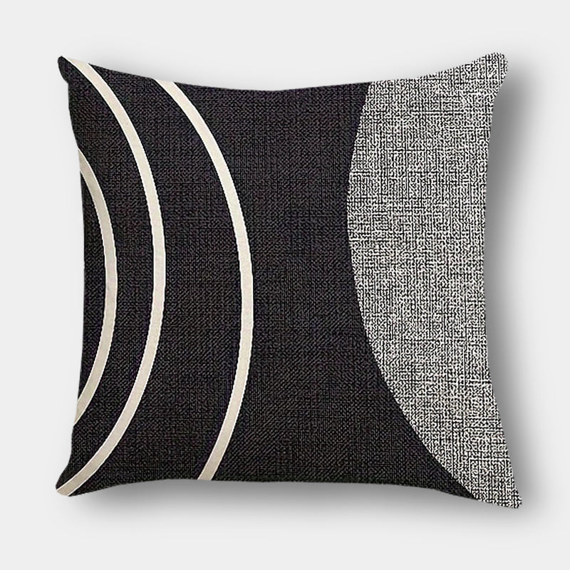 Black and white abstract cushions