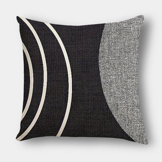 Black and white abstract cushions