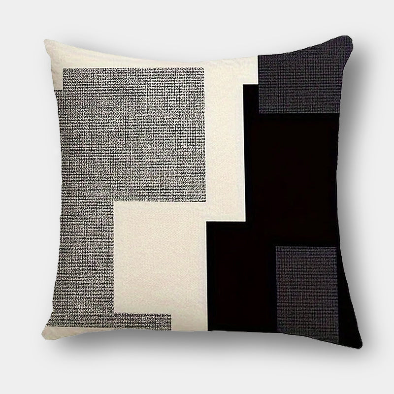 Black and white abstract cushions