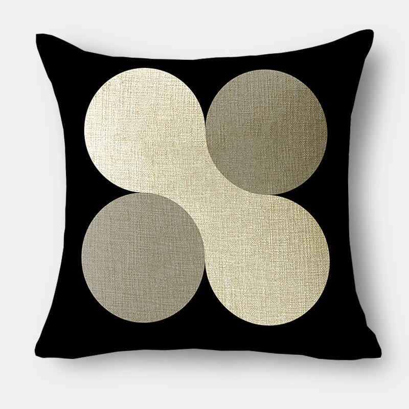 Black & white fluid cushion