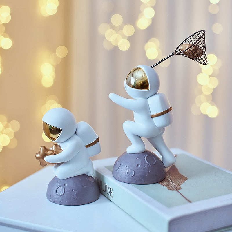 Astronaut Catching Star Figurine