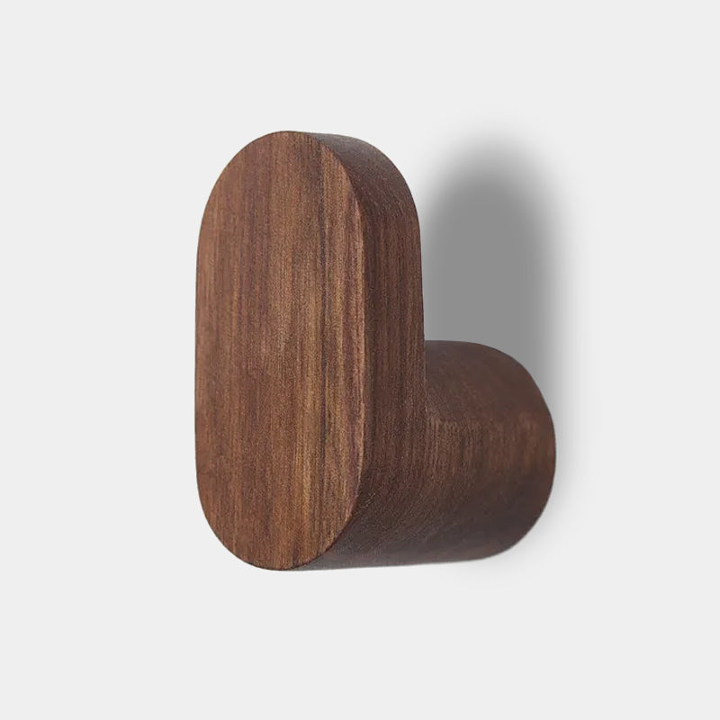 Wooden L Wall Hooks Decor